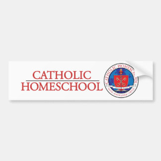 Katholieke Homeschool Crest Bumpersticker