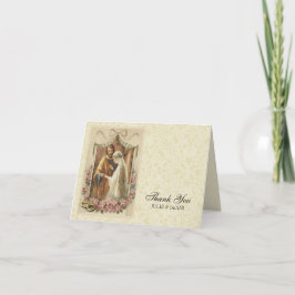 Katholieke Huwelijk Maagd Maria St. Jozef Religieu Bedankkaart