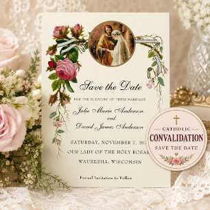 Katholieke Huwelijks Betrothal Mary Joseph Save The Date
