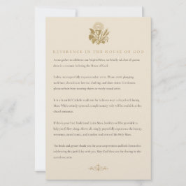 Katholieke Huwelijksmis Uitnodiging Kledingkaart v Briefpapier