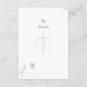 Katholieke huwelijksuitnodiging voor huwelijkse ee informatiekaartje (Voorkant)