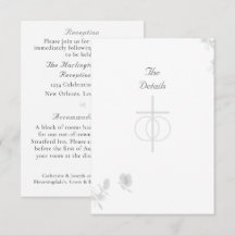 Katholieke huwelijksuitnodiging voor huwelijkse ee