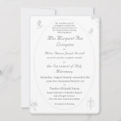 Katholieke huwelijksuitnodiging voor huwelijkse ee kaart