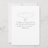 Katholieke huwelijksuitnodiging voor huwelijkse ee kaart (Achterkant)