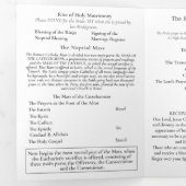 Katholieke Huwelijksviering Nuptial Grace Drieluik Programma (Binnenzijde eerst)