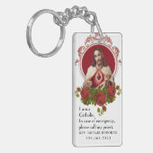 Katholieke ID Religieuze Heilige Hart van Jezus Ke Sleutelhanger (Voorkant Links)