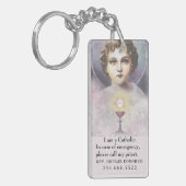 Katholieke ID Religieuze Jezus Communie Sleutelhan Sleutelhanger (Voorkant Links)