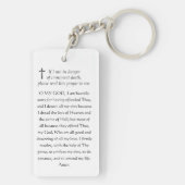 Katholieke ID Religieuze Jezus Geheilig Heart Keyc Sleutelhanger (achterkant)