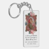 Katholieke ID Religieuze Maagd Maria Jesus Sleutel Sleutelhanger (Voorkant Links)