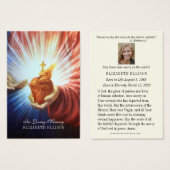 Katholieke Jezus Begrafenis Gebed Kaart (Voorkant /achterkant)