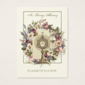 Katholieke Jezus Bloemen Begrafenis Kaart (Voorkant)