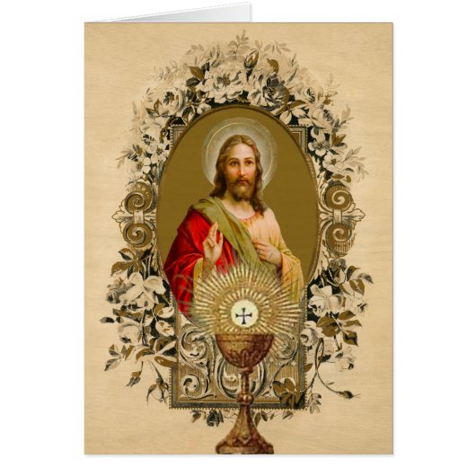Katholieke Jezus Eerste Communie Kelk Hostie (Voorkant)