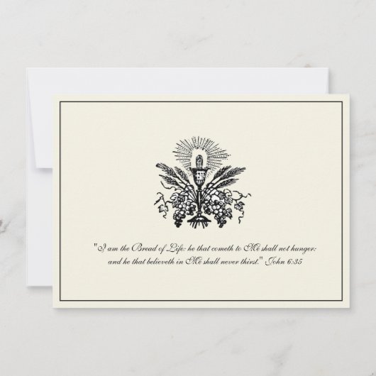 Katholieke Jezus Eerste Uitnodigingen van de Commu (Achterkant)