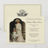 Katholieke Jezus Eerste Uitnodigingen van de Commu (Voorkant / Achterkant)