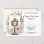 Katholieke Jezus Eerste Uitnodigingen van de Commu (Voorkant / Achterkant)