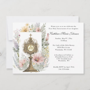 Katholieke Jezus Eerste Uitnodigingen van de Commu