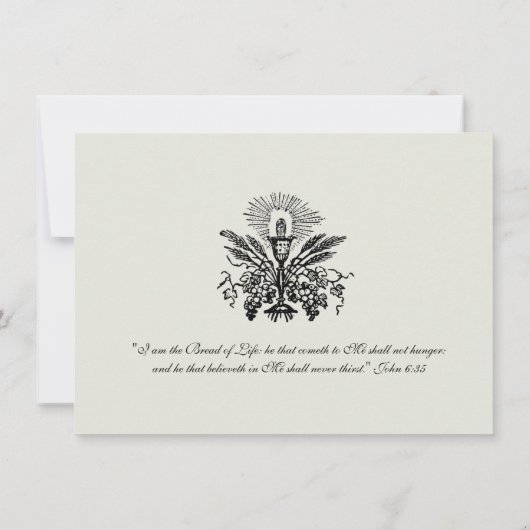 Katholieke Jezus Eerste Uitnodigingen van de Commu (Achterkant)