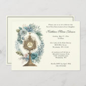 Katholieke Jezus Eerste Uitnodigingen van de Commu (Voorkant / Achterkant)