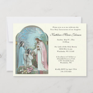 Katholieke Jezus Eerste Uitnodigingen van de Commu