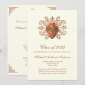 Katholieke Jezus Elegant Religieus Afstuderen Uitn Kaart (Voorkant / Achterkant)