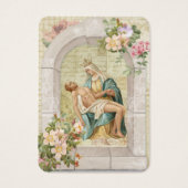 Katholieke Jezus en Mary Funeral Prayer Memorial K Visitekaartje (Voorkant)