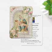 Katholieke Jezus en Mary Funeral Prayer Memorial K Visitekaartje (Bureau)