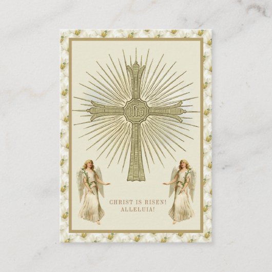 Katholieke Jezus Eucharist Angels Prayer Pasen Visitekaartje (Voorkant)