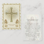 Katholieke Jezus Eucharist Angels Prayer Pasen Visitekaartje (Voorkant / Achterkant)