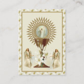 Katholieke Jezus Eucharist Angels Prayer Pasen Visitekaartje (Voorkant)