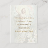 Katholieke Jezus Eucharist Angels Prayer Pasen Visitekaartje (Achterkant)