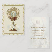 Katholieke Jezus Eucharist Angels Prayer Pasen Visitekaartje (Voorkant / Achterkant)