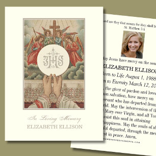 Katholieke Jezus Eucharistie Engel Uitvaartgebed K Visitekaartje