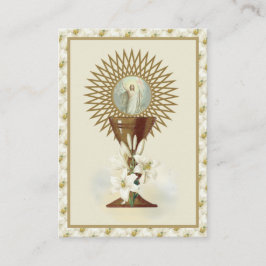 Katholieke Jezus Eucharistie Engelen Gebed Pasen Visitekaartje