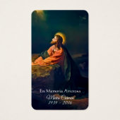 Katholieke Jezus Funeral Memorial Heilige Kaart (Voorkant)