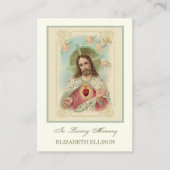 Katholieke Jezus Heilig Hart Begrafenis Kaart Plaatskaartje (Voorkant)