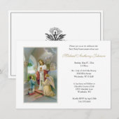 Katholieke Jezus Jongen Eerste Communie Uitnodigin Kaart (Voorkant / Achterkant)