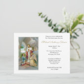 Katholieke Jezus Jongen Eerste Communie Uitnodigin Kaart (Staand voorkant)