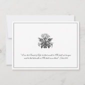 Katholieke Jezus Jongen Eerste Communie Uitnodigin Kaart (Achterkant)