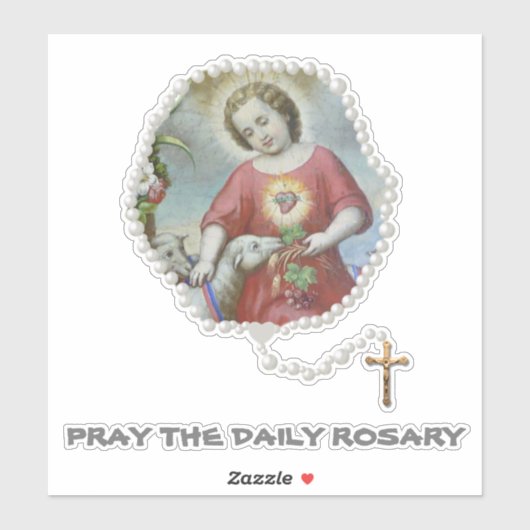 Katholieke Jezus Lamb Heilige Rosary Religieuze Sticker (Vel)
