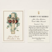 Katholieke Jezus Maria Jozef Bruiloft gunst Kaart (Voorkant /achterkant)