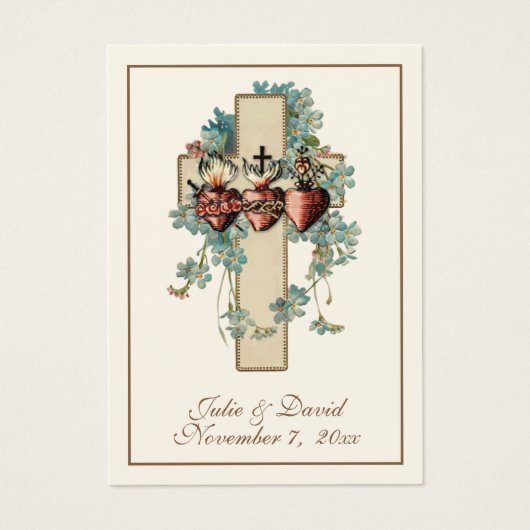 Katholieke Jezus Maria Jozef Bruiloft gunst Kaart (Voorkant)