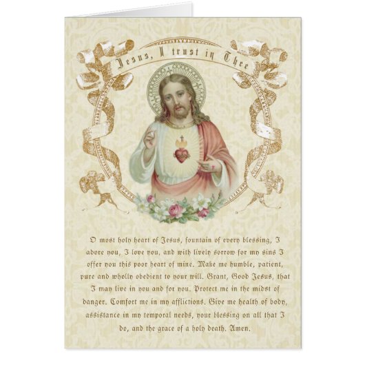 Katholieke Jezus Religieuze Divine Mercy Prayer (Voorkant)