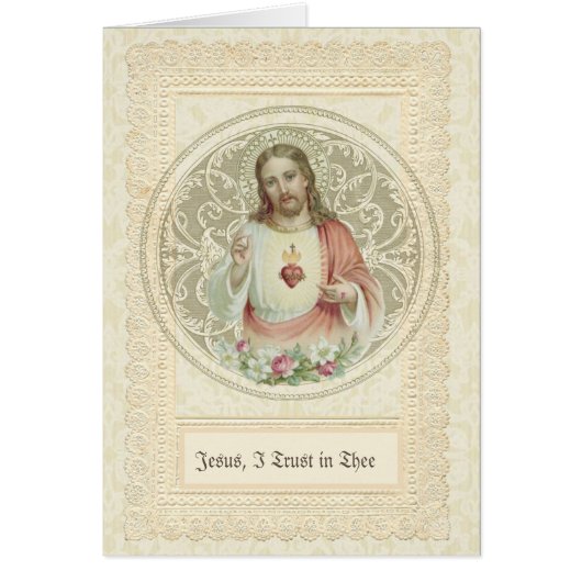 Katholieke Jezus Religieuze Heilige Hart Gebed (Voorkant)