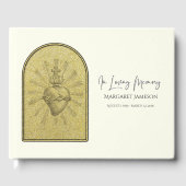Katholieke Jezus Sacred Heart Gastenboek (Voorkant)