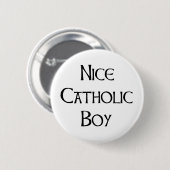 katholieke jongen aardig ronde button 5,7 cm (Voorkant /achterkant)