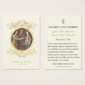 Katholieke Jozef en Maria Trouwgebed Kaart (Voorkant /achterkant)