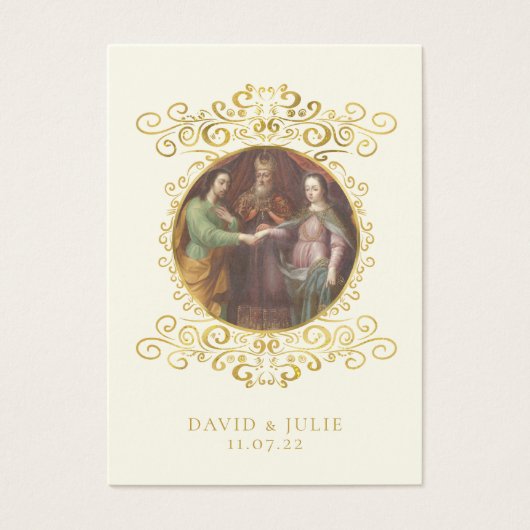 Katholieke Jozef en Maria Trouwgebed Kaart (Voorkant)