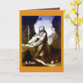 Katholieke Kaart St. Francis van het citaat van (Gele Bloem)