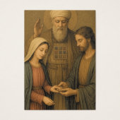 Katholieke Kaart van het huwelijksgebed Betrothal (Voorkant)