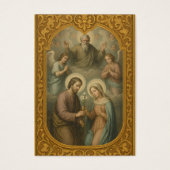 Katholieke Kaart van het huwelijksgebed Betrothal (Voorkant)